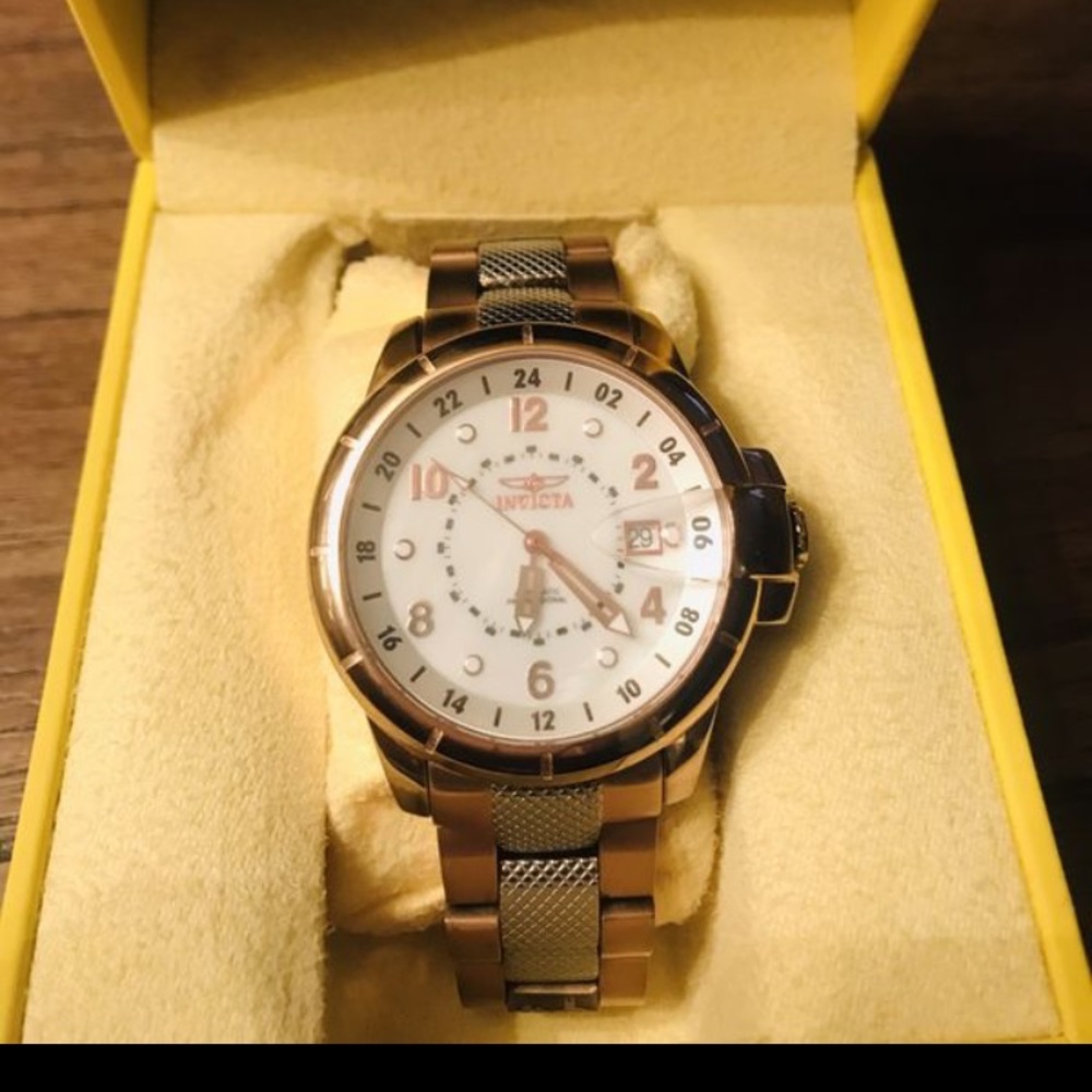 Rose gold Invicta watch